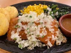 黑椒鸡排配鸡翅-萨莉亚意式餐厅(国展天虹店)