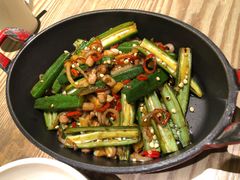 小炒秋葵-小大董·烤鸭(凤凰汇店)