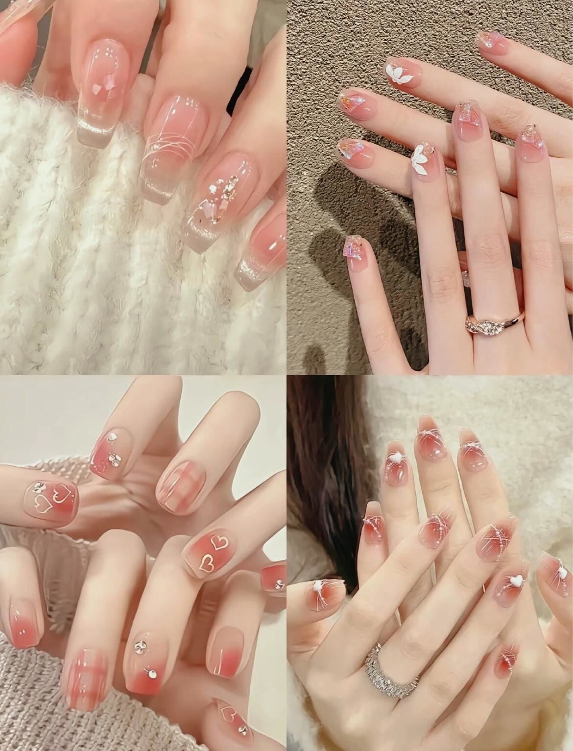 粉色系美甲