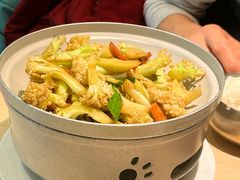 干锅有机菜花-吕氏疙瘩汤·海鲜新鲁菜(凯德mall新都心店)