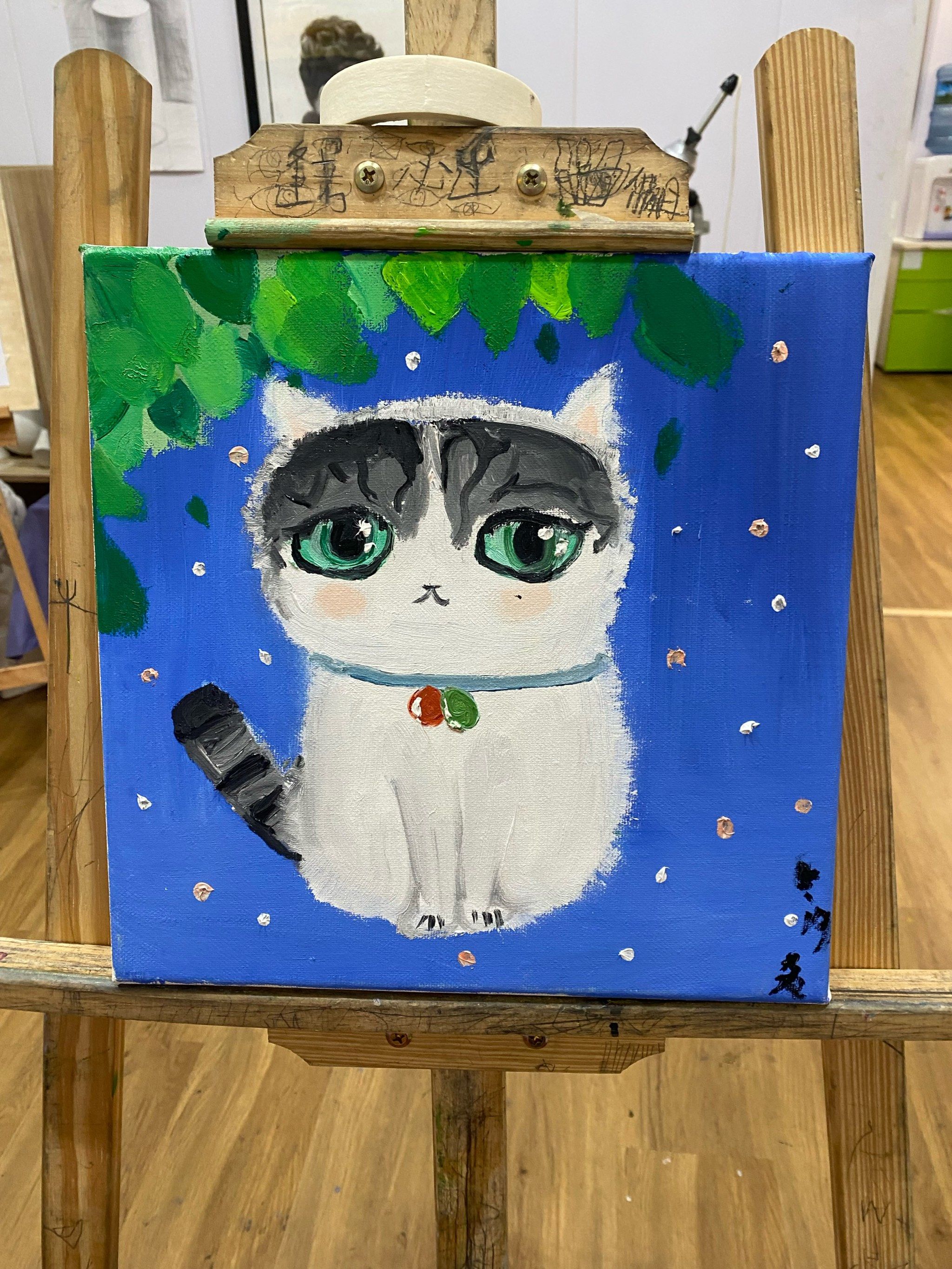 孩子的油画作品