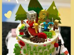 -咖咖熊蛋糕定制·英国蓝风车动物性淡奶油