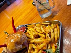 厚切带皮薯条-Devils’ Brewery小恶魔精酿啤酒(泛海美式熏肉店)