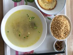 鸡汤泡炒米-江记老鸡汤米面