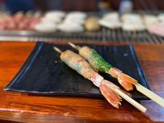 苏叶烤鸡皮虾-鸟串烧Yakitori