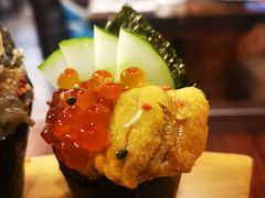 马粪海胆x三文鱼籽手卷-矶野水产(澳门逸园中心店)