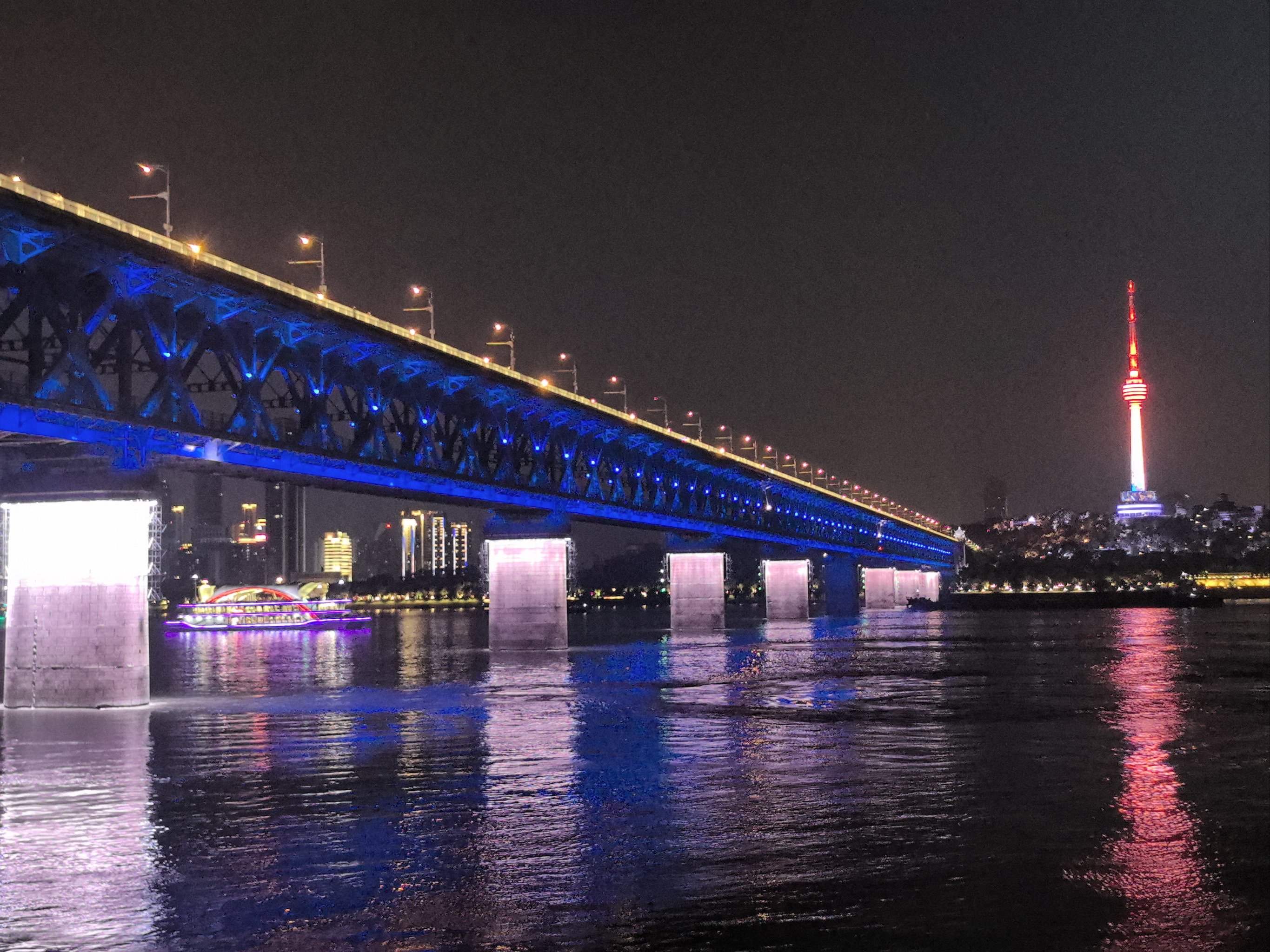 云阳长江大桥夜景图片图片