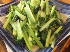 清炒鸡毛菜-汤河清真餐馆