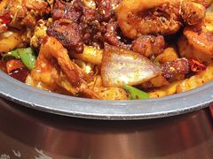 干锅排骨虾-龙少爷碳火干锅(环球中心店)