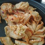 20191110001西葫白萝卜丝虾仁鸡蛋馅饺子煎吃菜谱