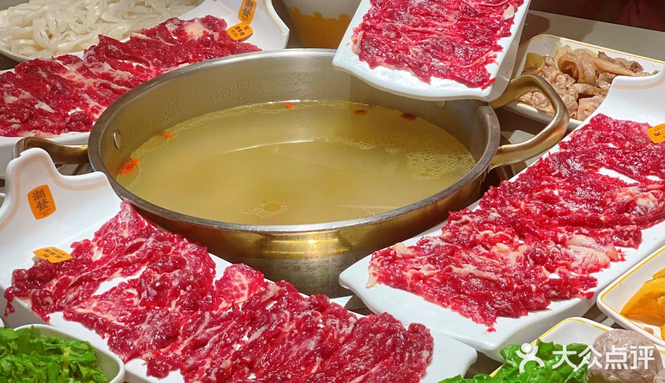 惊呆了！番禺巨大形潮汕牛肉火锅现场！