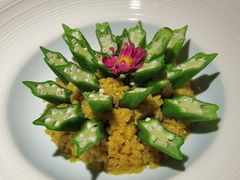 蒜蓉炒秋葵-江南赋(内蒙古大厦店)