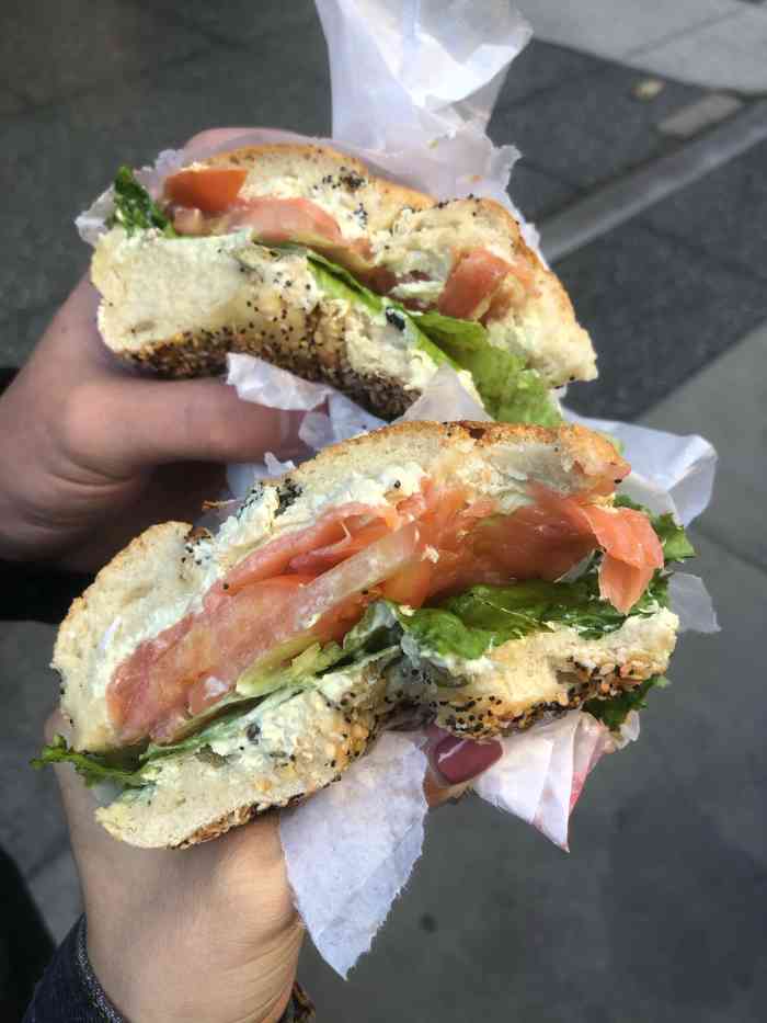 纽约最好吃的bagel05我一直爱吃他家他家和其他别人不一样他家的