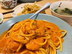 鲜虾茄汁意大利面-红小满休闲餐厅(十全街店)