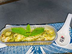 芝士拉丝烤榴莲-探鱼·鲜青椒爽麻烤鱼(西南商都店)