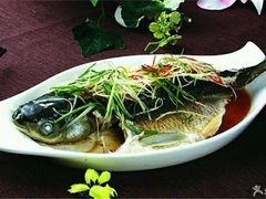 清蒸山塘鲩鱼-南雄冯屋银杏山庄