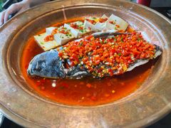 老坛剁椒蒸千岛湖有机大鱼头-洞庭土菜馆(天河北总店)