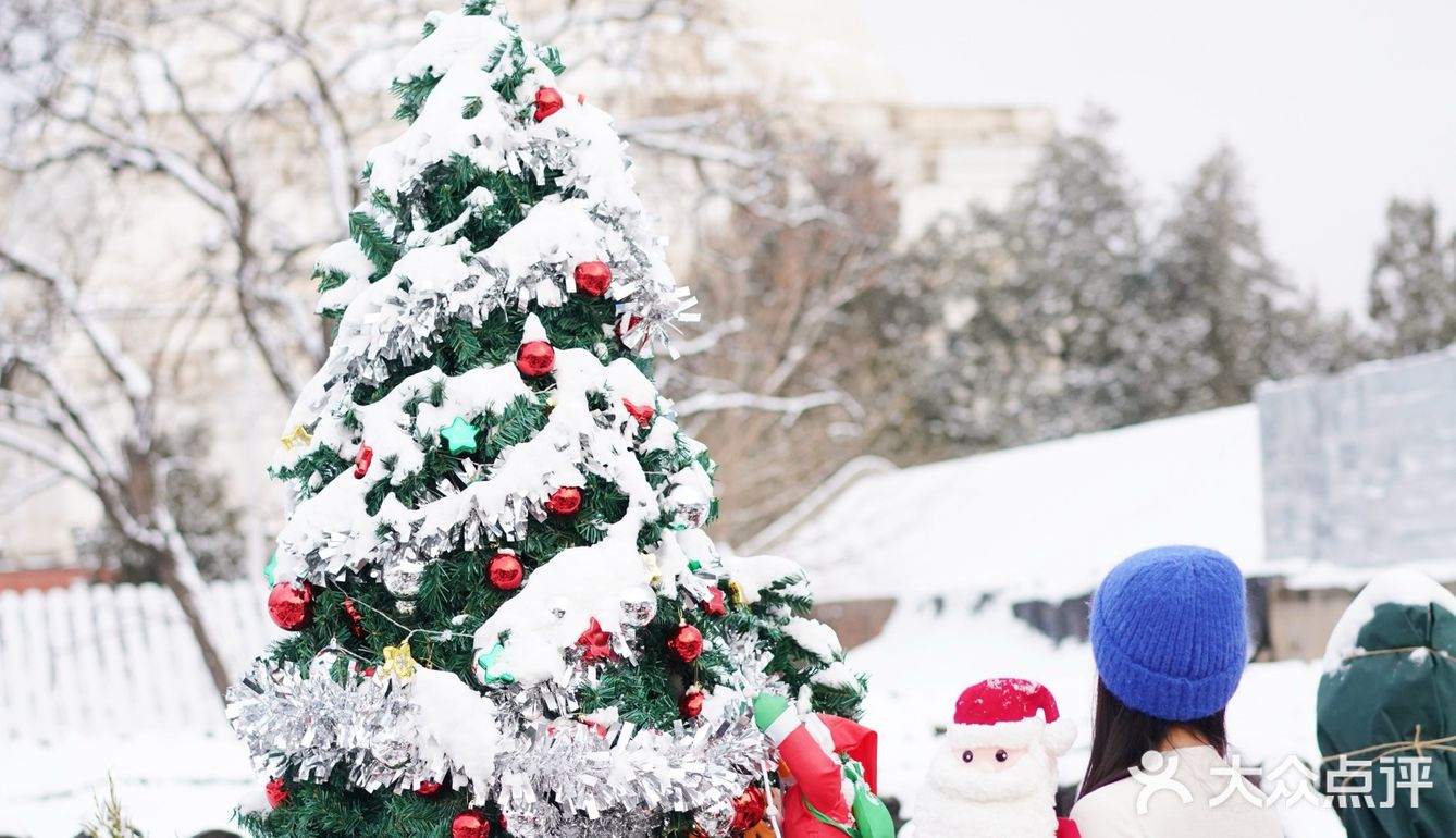 北京初雪的隐藏机位，白塔寺JM cafe