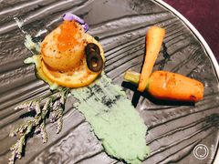 澳洲带子搭豌豆奶酱-樱之盛宴·蟹料理海鲜自助(前进大街店)
