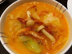 樱花虾白玉菇煮手擀面-广州文华东方酒店·江-由辉师傅主理