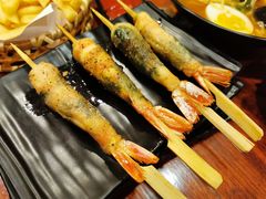 苏叶烤鸡皮虾-鸟串烧Yakitori