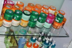 客人存放的洗护产品-DRG达人馆造型