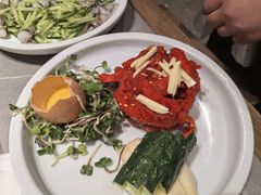 生拌牛肉-草家酱蟹炭火烤肉店(珲春南路一店)