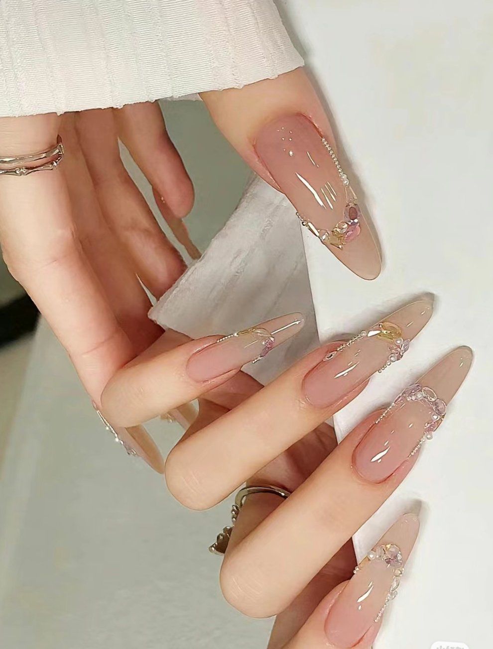 仙女新娘款式美甲 就要你好看