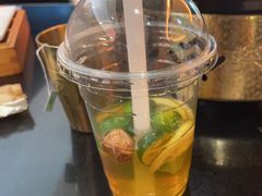 柠檬冰桔茶-探鱼·鲜青椒爽麻烤鱼(银泰城店)