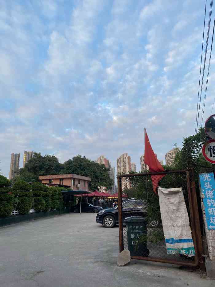 光头佬钓虾场(芳村菊树店"位于鹤洞桥往芳村方向的引桥下面,粥旺庄