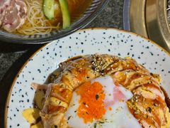 三文鱼流心熔岩饭-梦山水日本烧肉(五四广场店)