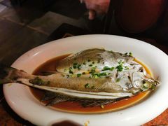 葱椒鲈鱼-绿茶餐厅(蓝色港湾店)