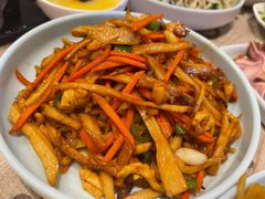 杏鲍菇炒肉丝-香满园春饼·家常菜(东大桥店)