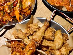 炸鸡翅一半一半-富乐满韩国正宗炸鸡韩国料理(虹泉路店)