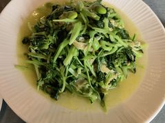 鸡毛菜豆米炒油皮-冶春茶社(官园桥店)