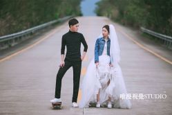 俏皮可爱-巴黎婚纱摄影工作室