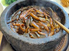 石锅软兜配茶馓&nbsp;Huaiyang&nbsp;Stone-荷风细雨·中国茶宴(碧云店)