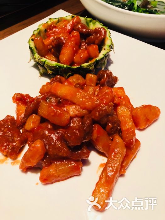 新白鹿餐厅(西湖银泰店)菠萝牛柳图片 - 第2张