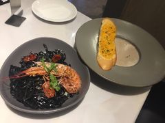 大虾海鲜墨鱼汁扁面-打趸BTC·Breaktime cafe(北京路店)