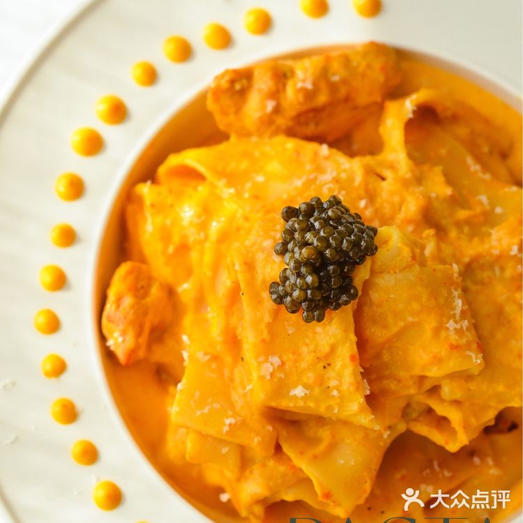 属于秋日的美味🍁鱼子酱南瓜奶酪鸡肉意面🍝