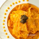 属于秋日的美味🍁鱼子酱南瓜奶酪鸡肉意面🍝