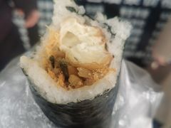 海苔肉松鸡蛋-糯米包油条(武汉大学店)