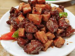 杏鲍菇牛肉粒-陈傻子餐厅(世纪都会店)