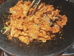 铁板章鱼五花肉-春熙台韩国料理·章鱼肥牛(西丽店)