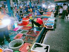 -霞涌市场海鲜摆卖区