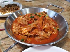 泡菜炒五花肉-向阳庄烧烤店(望京西园店)