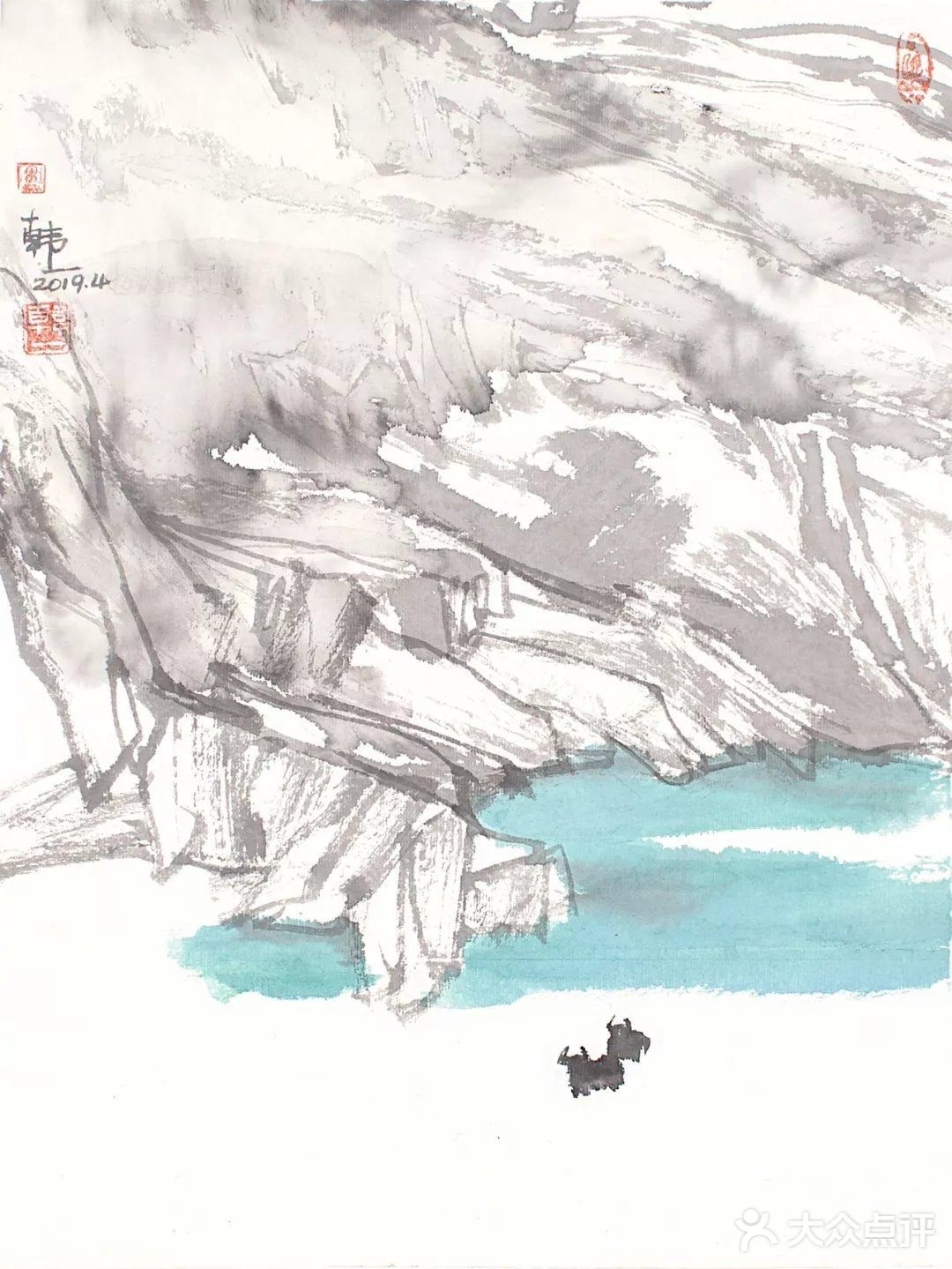 水墨画🖼中展现的虚实艺术太神奇了。