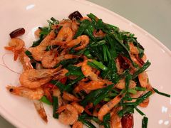 韭菜炒小河虾-烧肉馆(古北水镇景区店)
