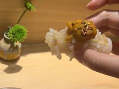 枪鱿鱼海胆寿司-鮨青(恒基名人购物中心店)