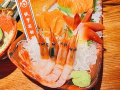 甜虾三文鱼刺身拼-九本居酒屋(学院路店)
